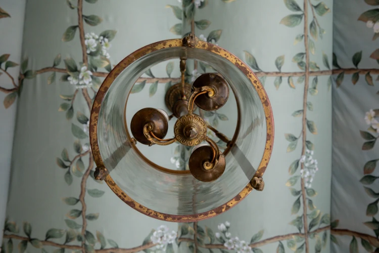 FRENCH BRASS HALL LANTERN