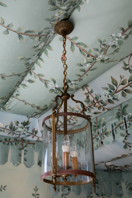 FRENCH BRASS HALL LANTERN