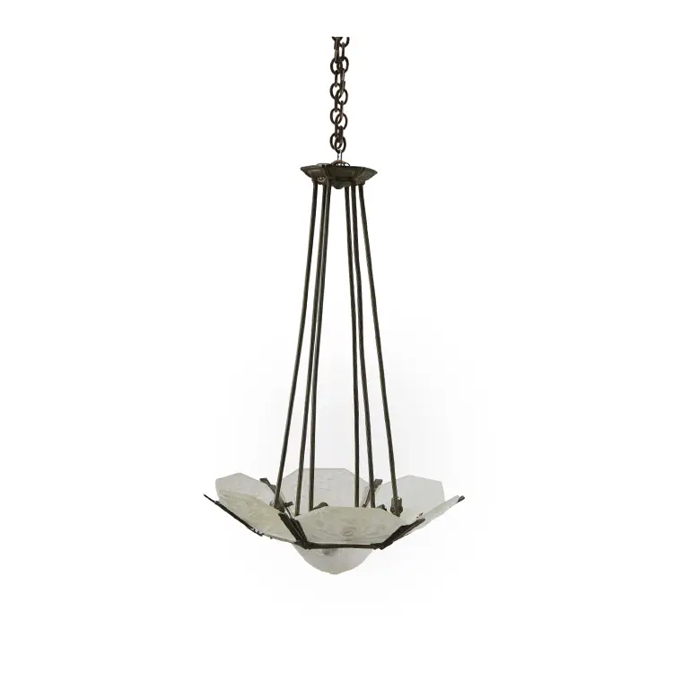 ART DECO CHANDELIER BY MULLER FRERES