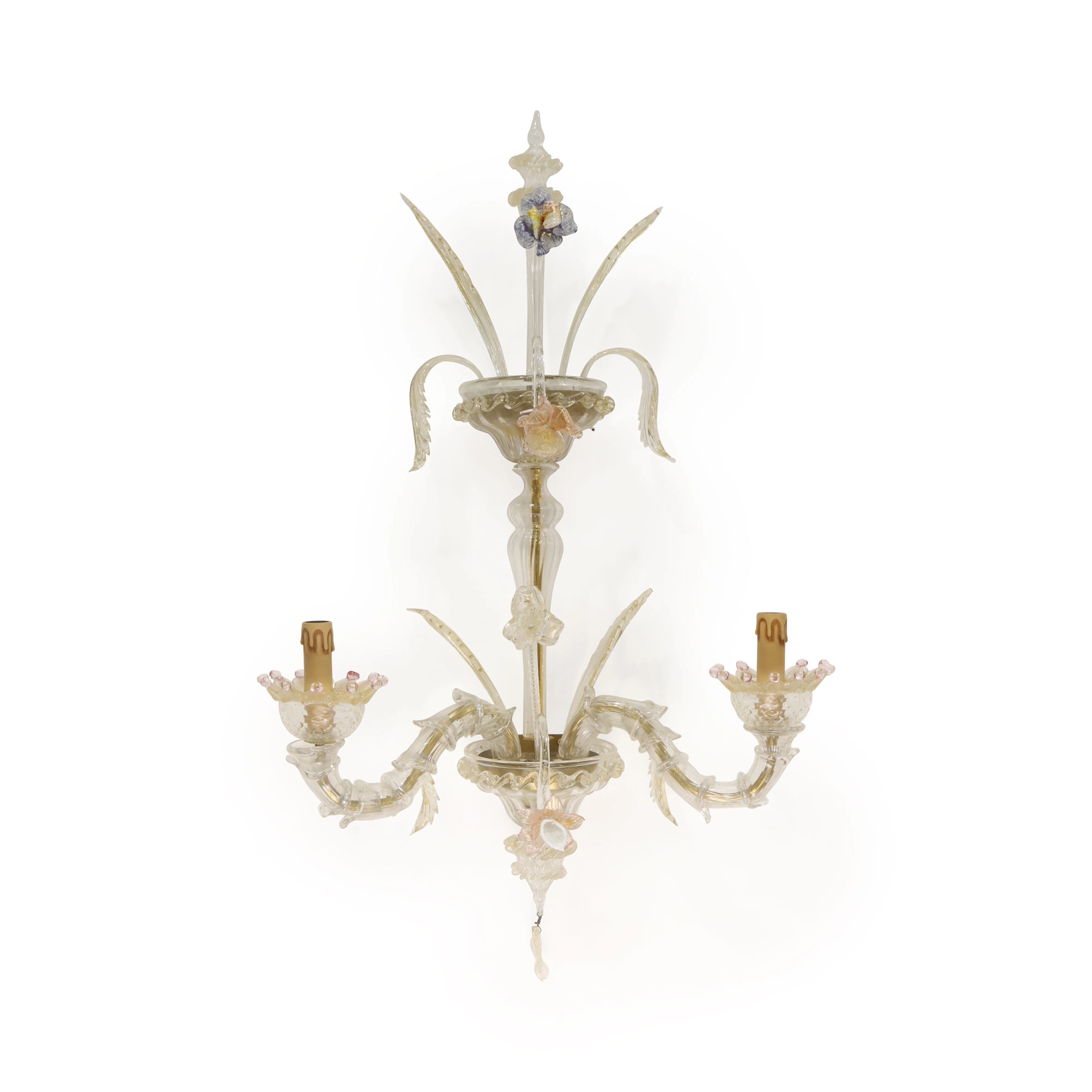 Set of 4 murano large wall lights