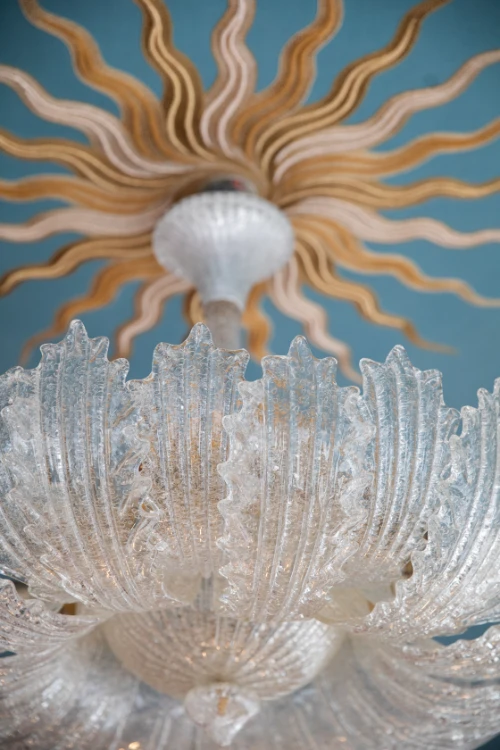 SET OF 3 MURANO CHANDELIERS