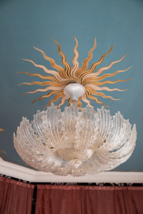 SET OF 3 MURANO CHANDELIERS