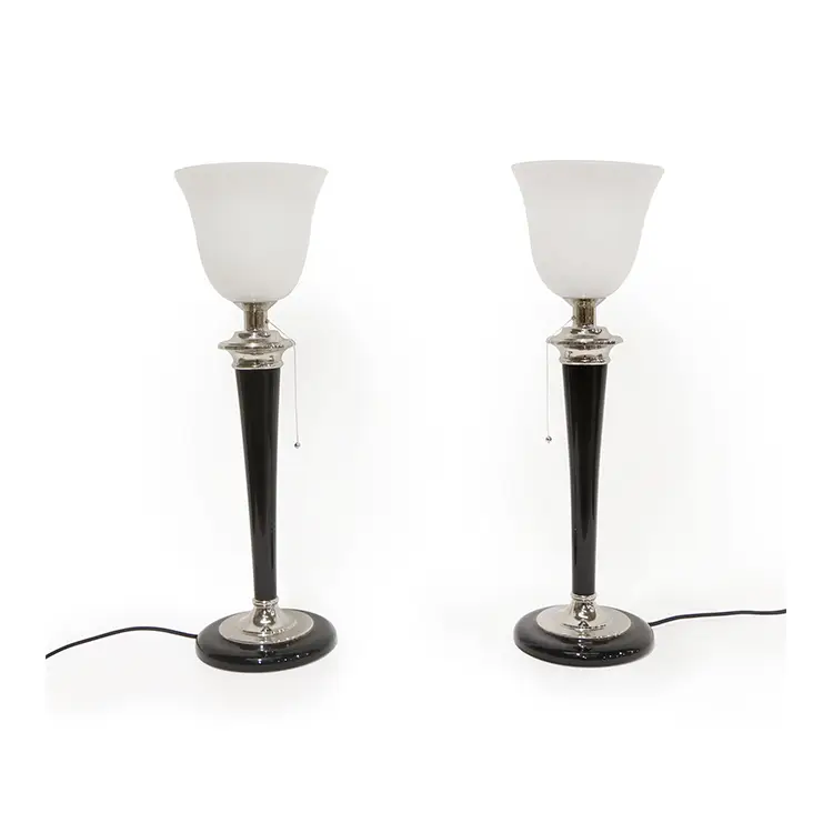 PAIR OF ART DECO 'MAZDA' TABLE LAMPS