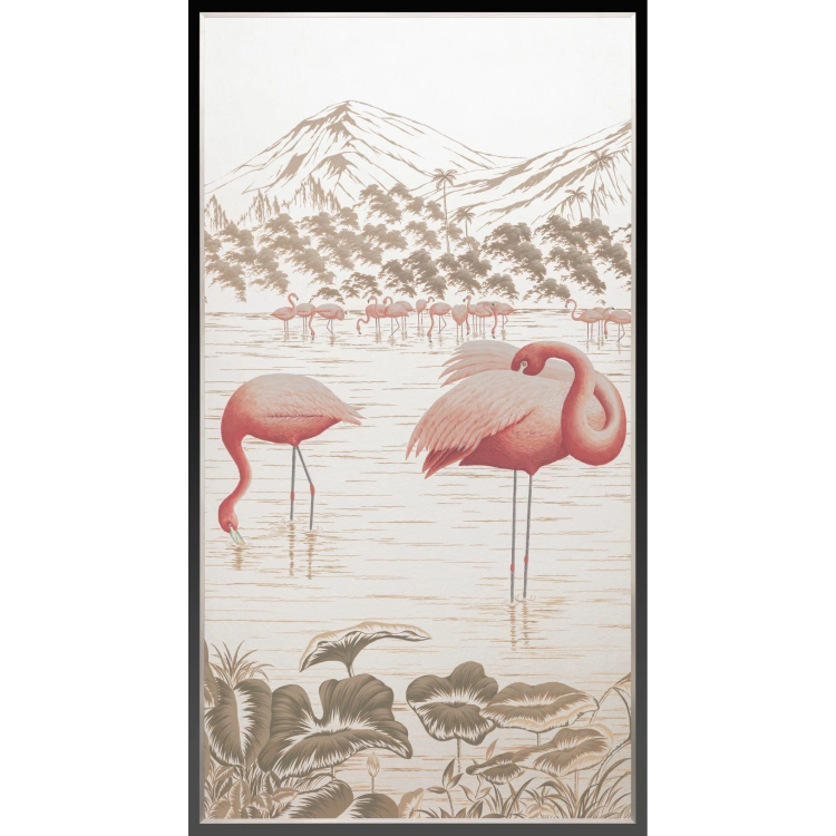 FLAMINGO FRAMED ARTWORK