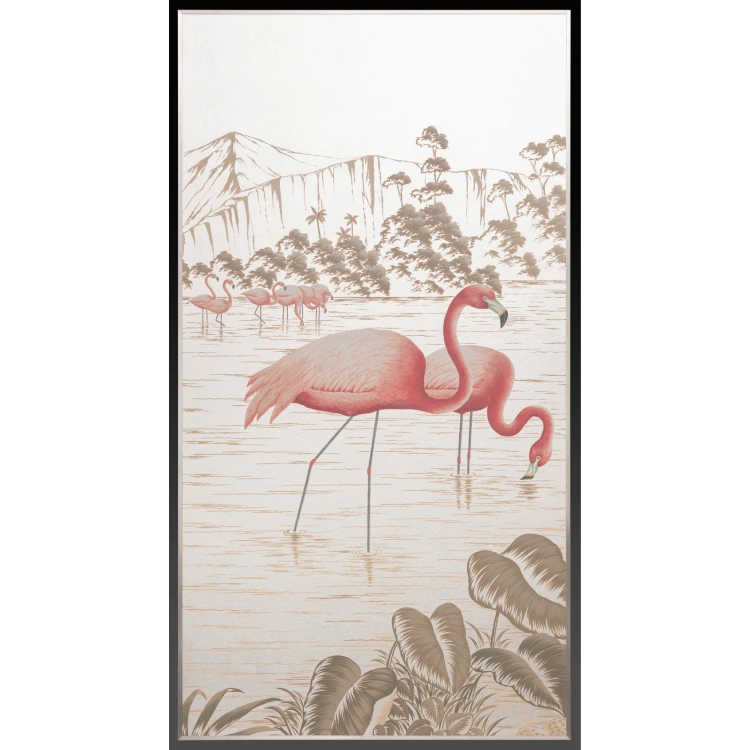 FLAMINGO FRAMED ARTWORK
