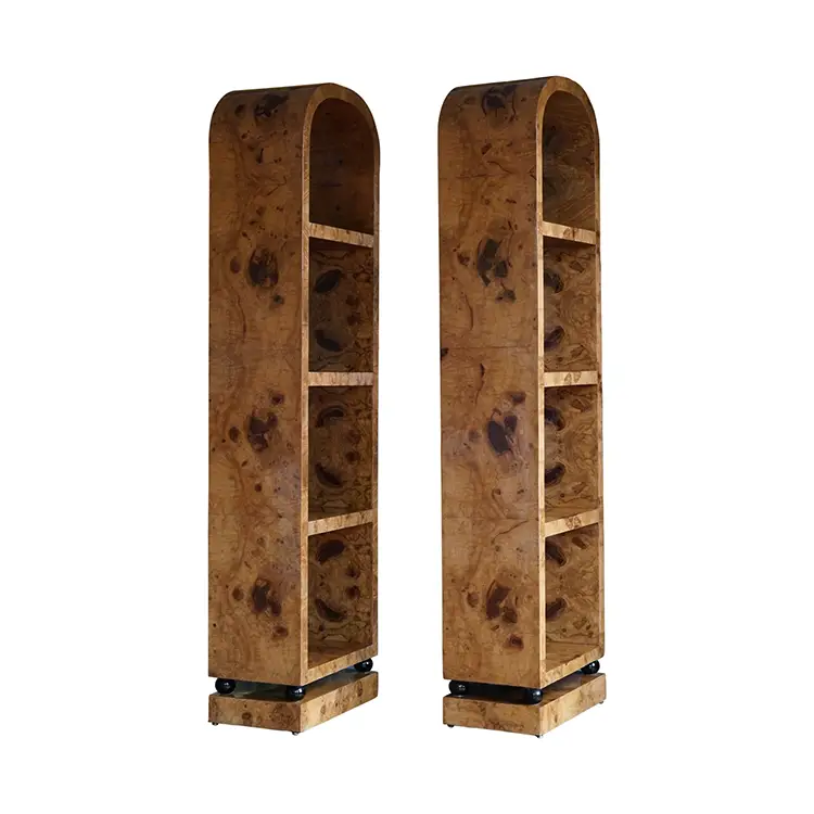 PAIR OF ITALIAN BURR ELM BOOKCASES