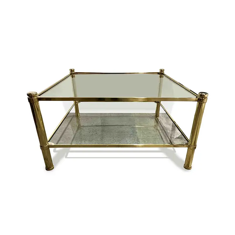 PAIR OF NEOCLASSICAL TWO TIER COFFEE TABLES