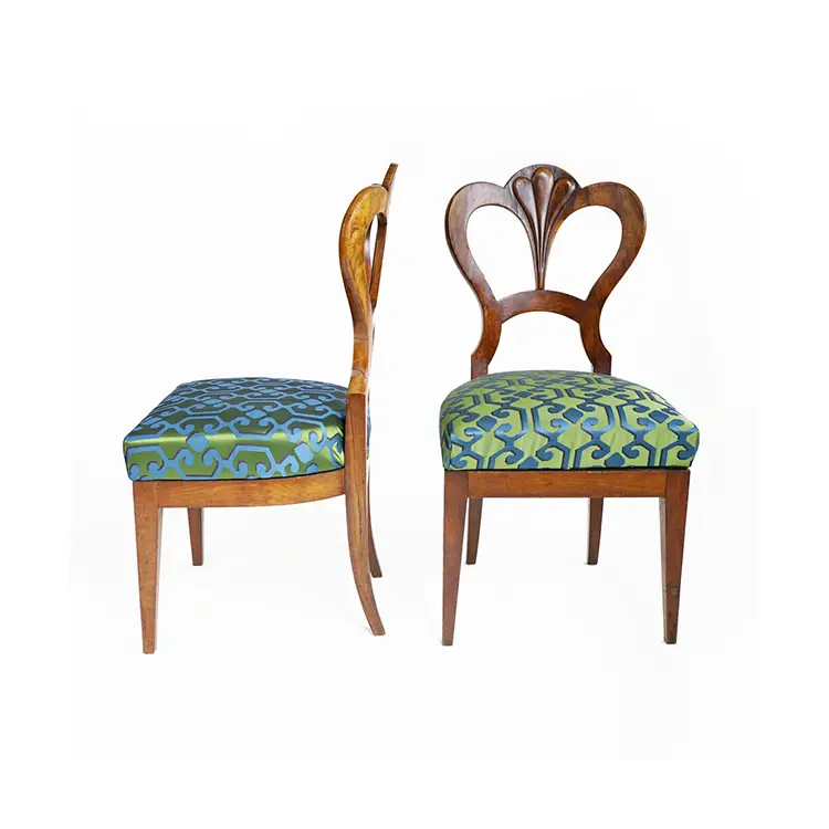 SET OF SIX 19TH CENTURY BIEDERMEIER DINING CHAIRS