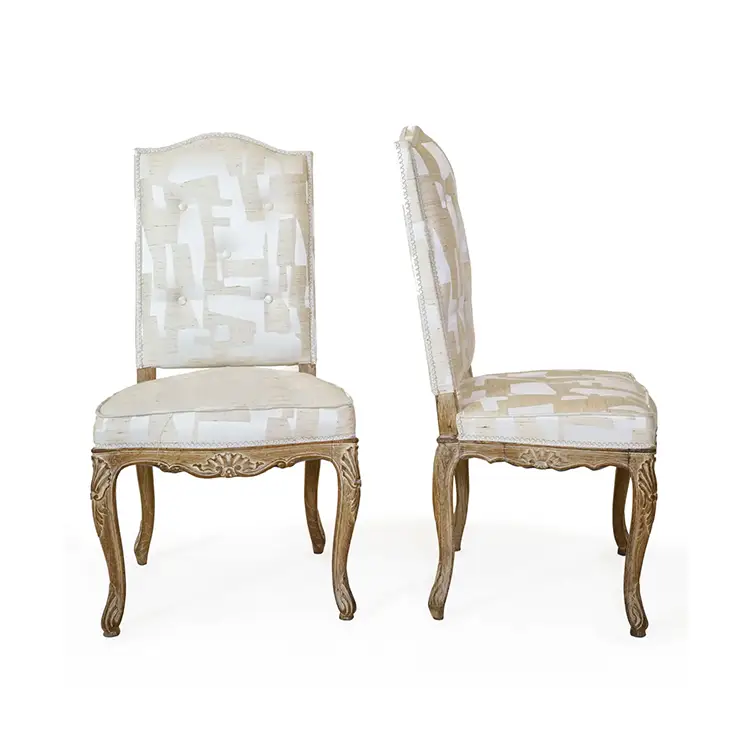 SET OF SIX LOUIS XV DINING CHAIRS