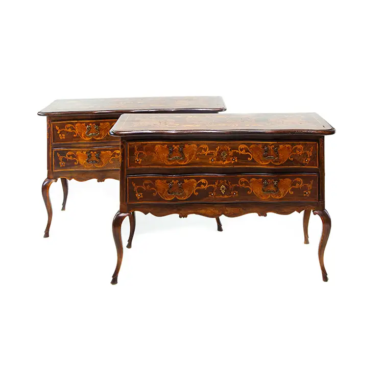 IMPORTANT PAIR OF 18TH CENTURY ITALIAN COMMODES