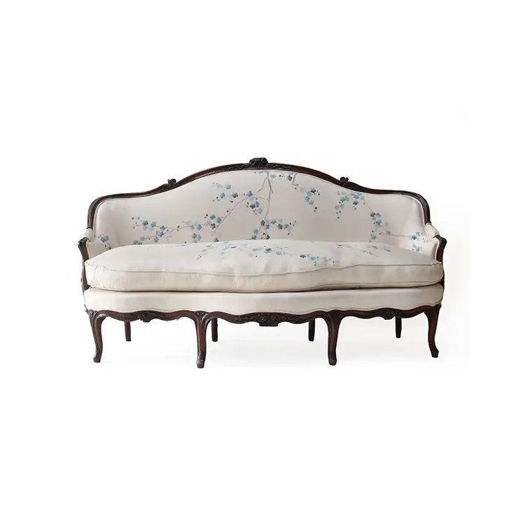 GEORGE III STYLE DE GOURNAY MADE SOFA