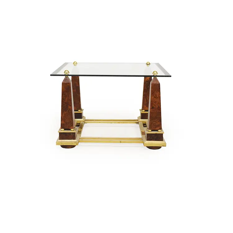 COFFEE TABLE WITH COLUMN LEGS