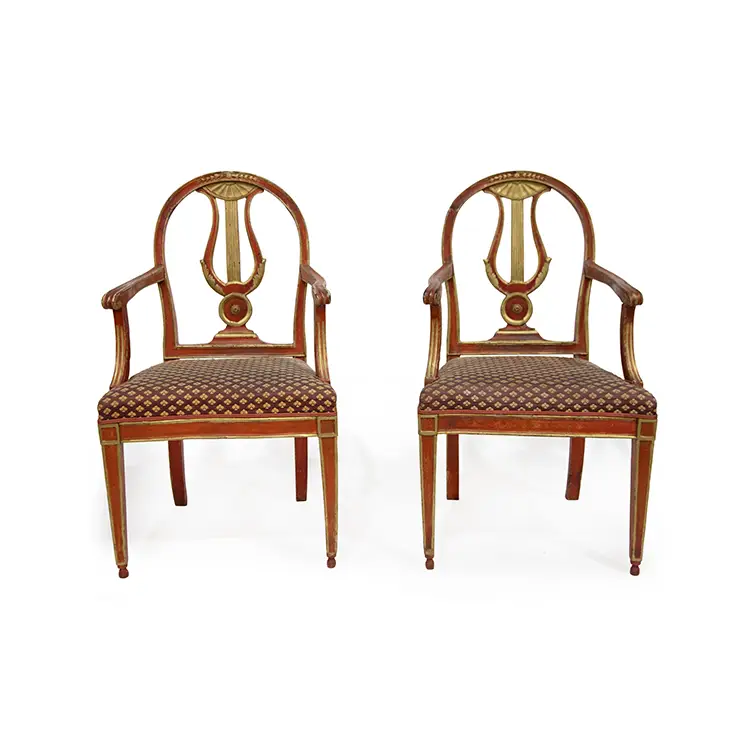 BEAUTIFUL PAIR OF VENETIAN POLTRONE