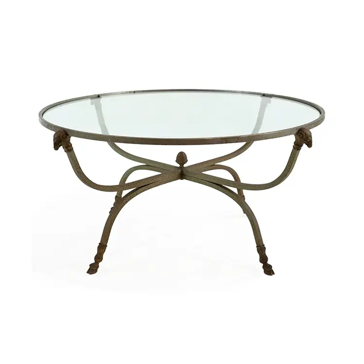 MAISON JANSEN STYLE ROUND COFFEE TABLE