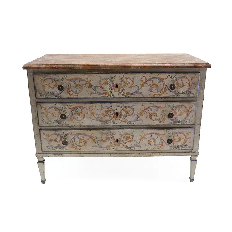 19TH CENTURY VENETIAN CHEST OF DRAWERS 