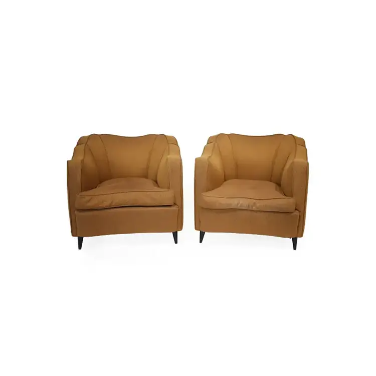 PAIR OF 1950S ARMCHAIRS BY FEDE CHETI AND GIO PONTI