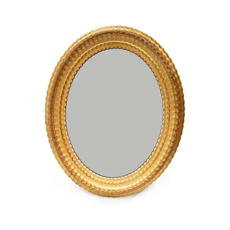 OVAL GILT MIRROR