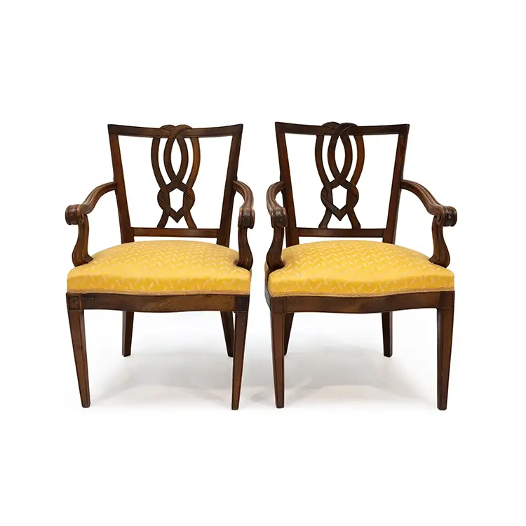 PAIR OF GEORGIAN ARMCHAIRS